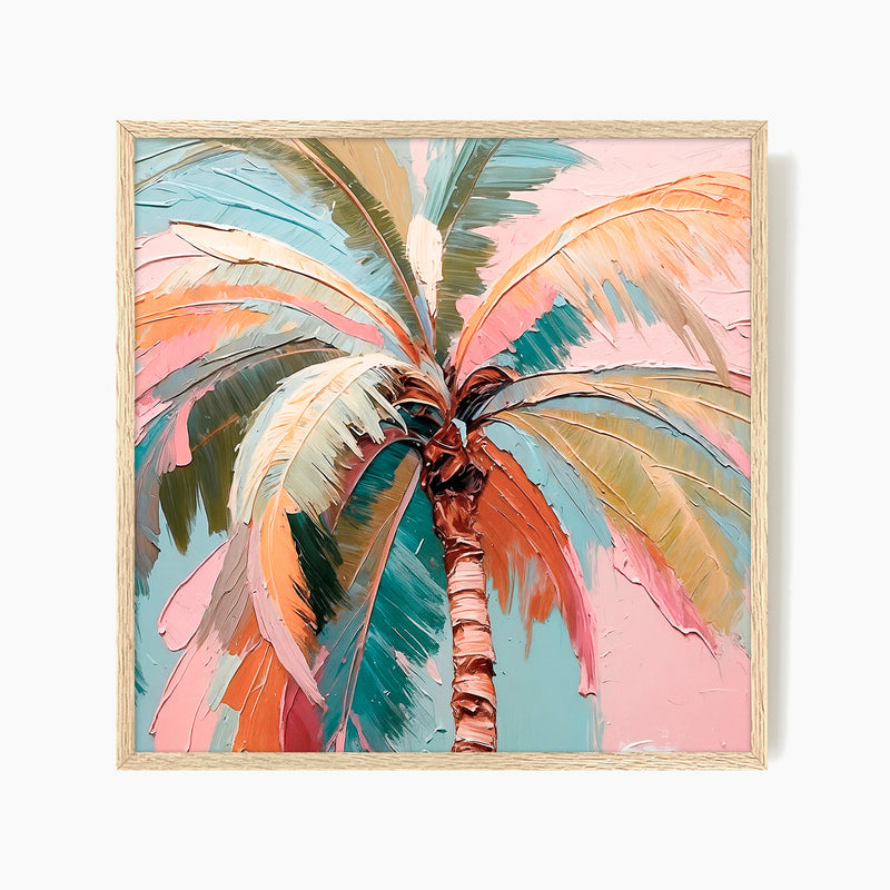Tropical Palm Square Art Print