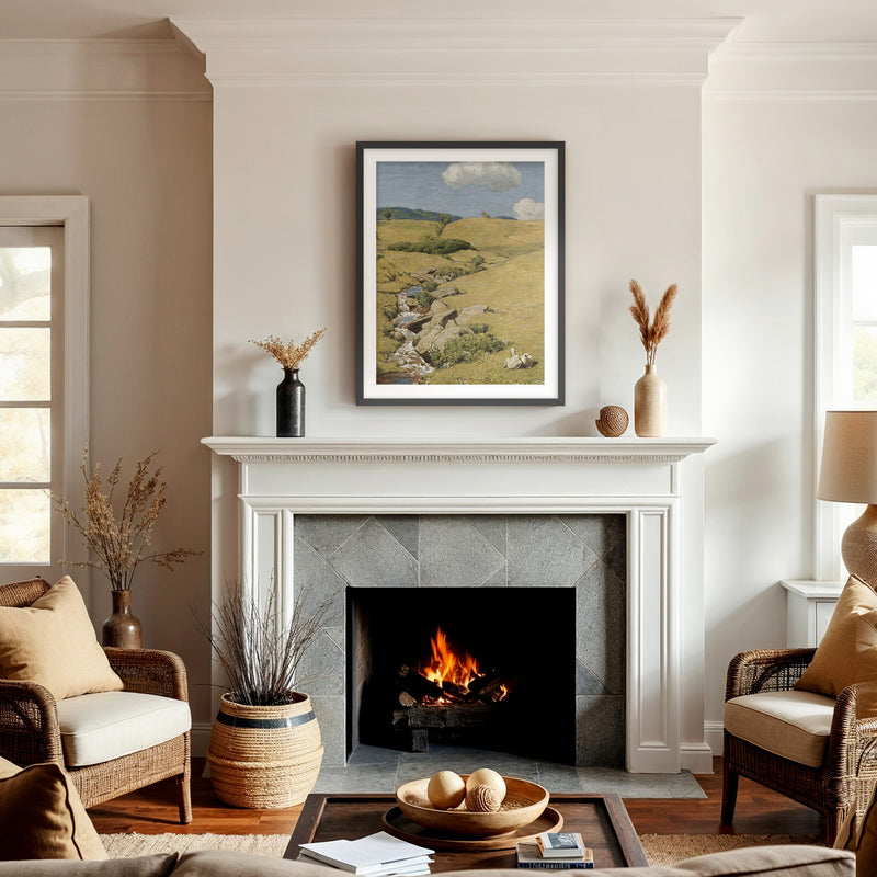 Sunny Meadow Pasture Print - Sage and Rose Prints