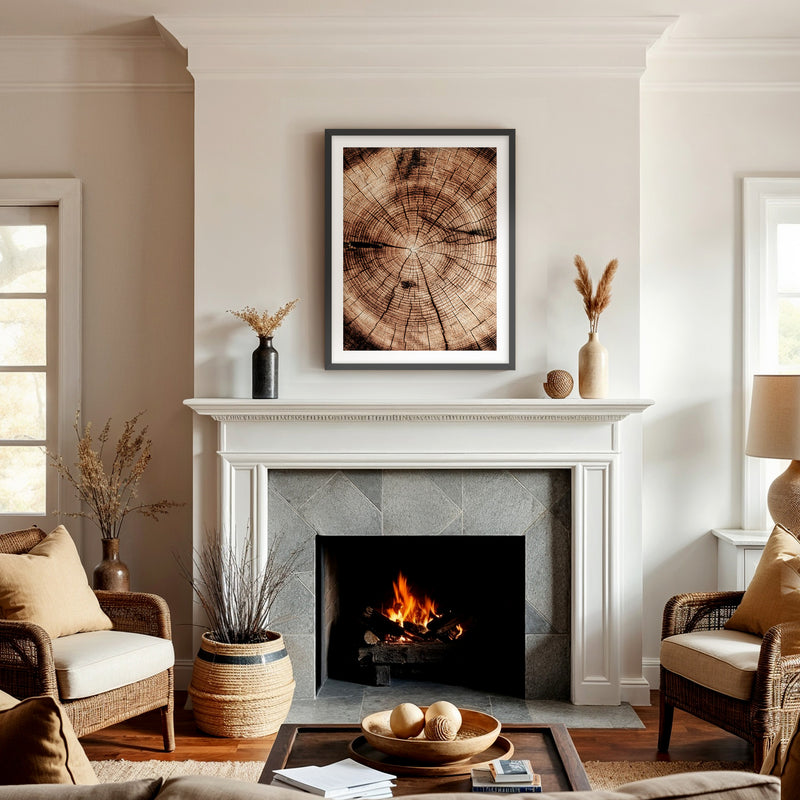 Geometric Tree Rings Photo - Sage and Rose Prints