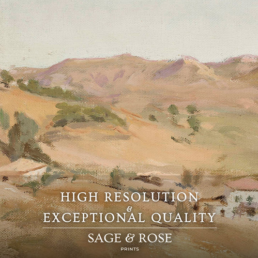 Desert Painting 14-1x - Sage and Rose Prints