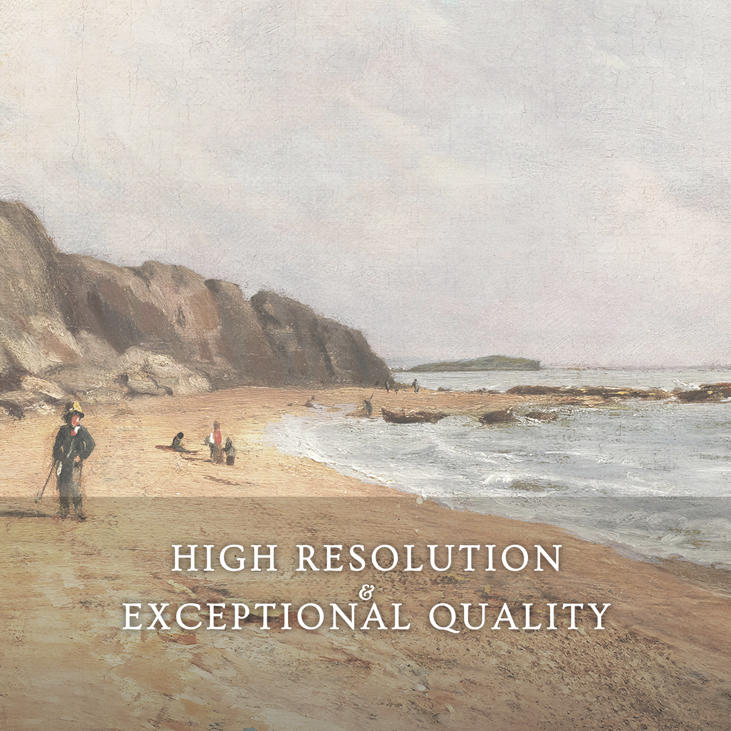 Coastal Wall Art -29-3x is a Coastal Painting of peaceful beach ideal for beach cottage and AirBnB interior decor sold by Sage and Rose Prints