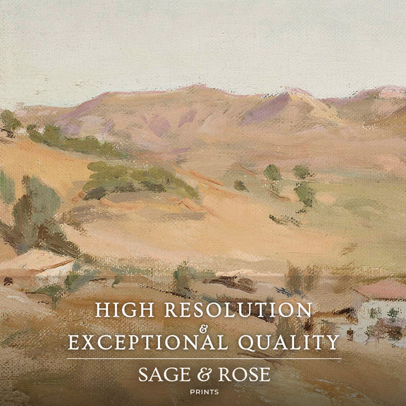 Desert Painting 14-3x - Sage and Rose Prints