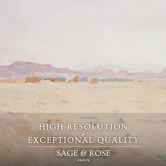 Desert Painting 13-1x - Sage and Rose Prints