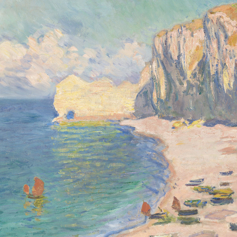 Impressionist Coastline and Cliffs - Sage and Rose Prints