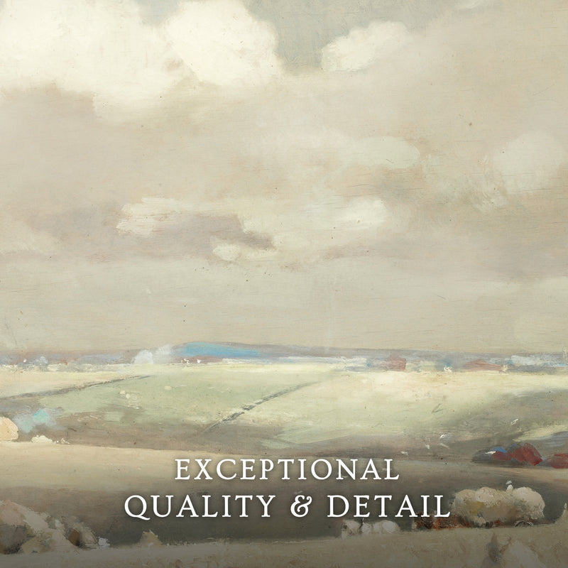 Clouds and Rolling Fields - Sage and Rose Prints