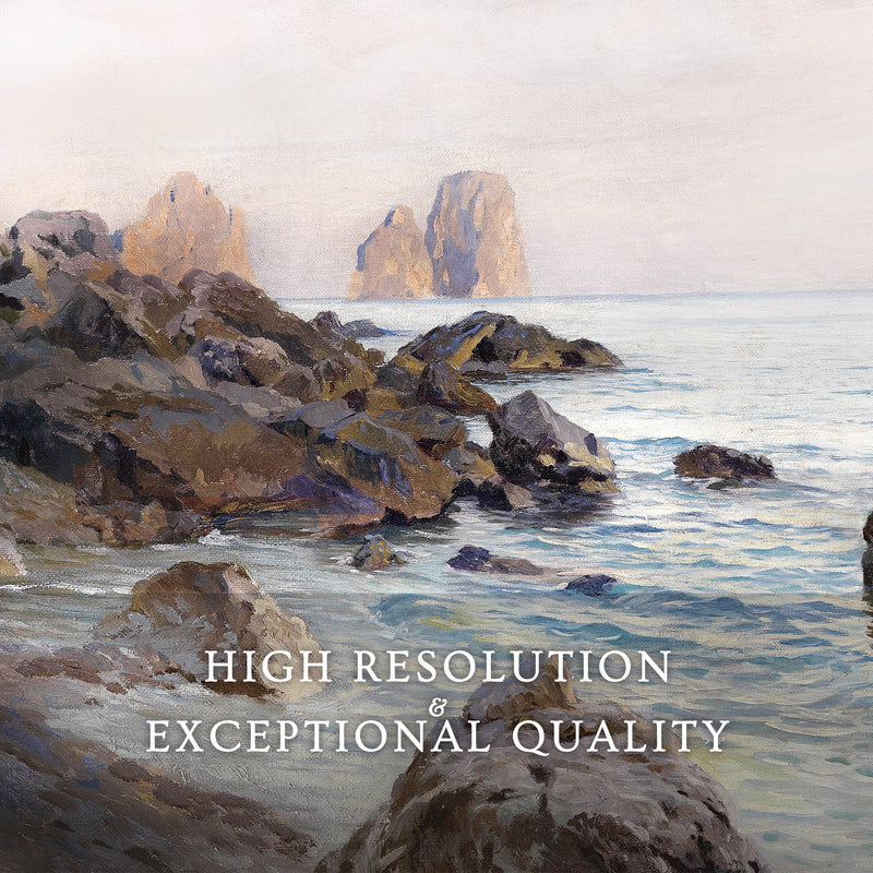 Seaside Sunrise with Coral Pink Triptych - Sage and Rose Prints