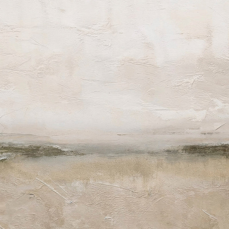 AK-56- Tan and Green Minimalist Modern Art Print - Sage and Rose Prints