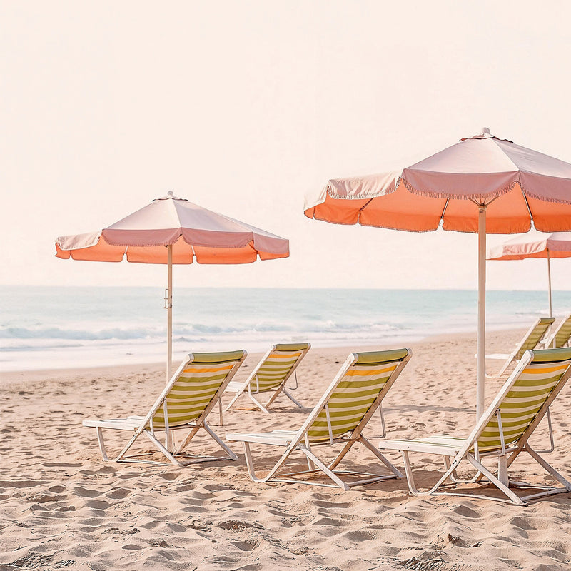 Retro Sepia Beach Umbrellas - Sage and Rose Prints