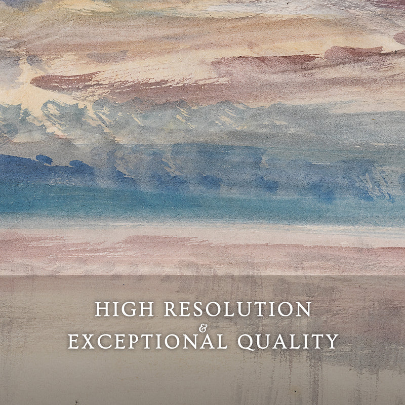 Muted Abstract Seascape Watercolor - Sage and Rose Prints