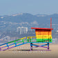 Rainbow Pride Life Guard Stand Beach Photo - Sage and Rose Prints