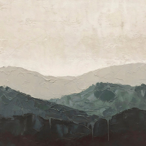 AK-13-abstract green mountain - Sage and Rose Prints