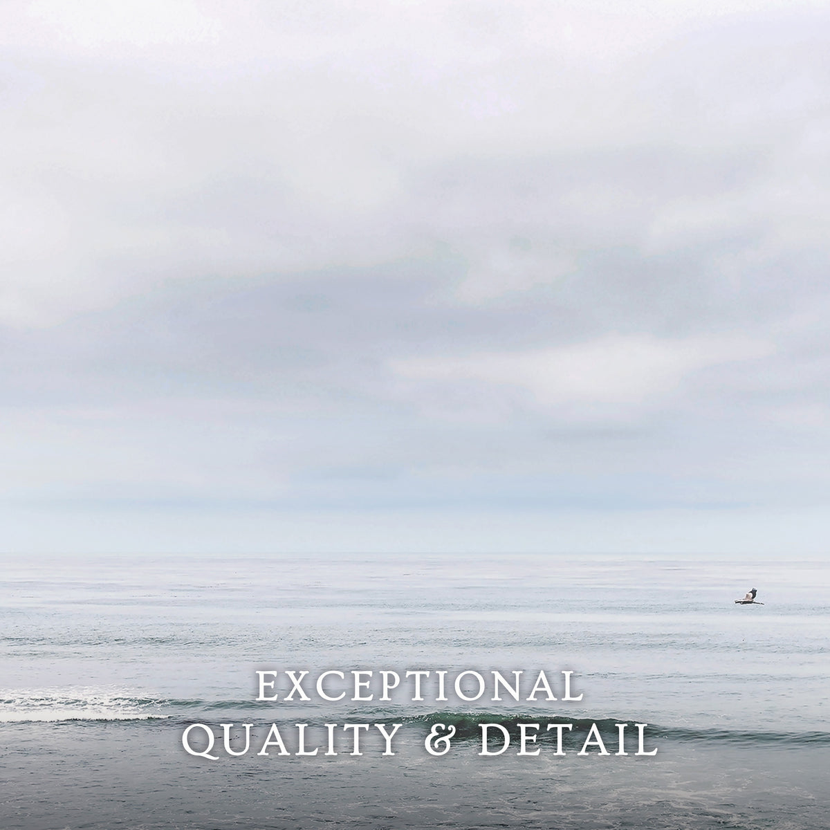 Silver Blue Sky Ocean Photo Print No1 - Sage and Rose Prints