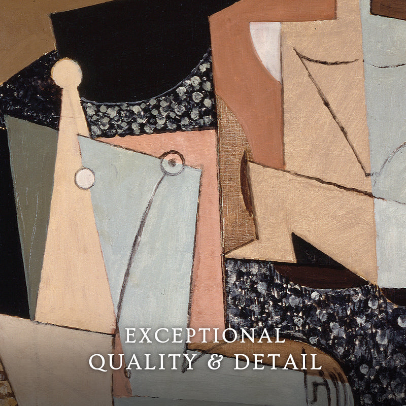 Tan and Grey Cubist Couple - Sage and Rose Prints