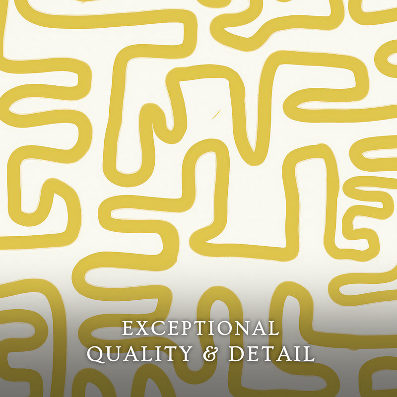 Yellow Maze Print - Sage and Rose Prints