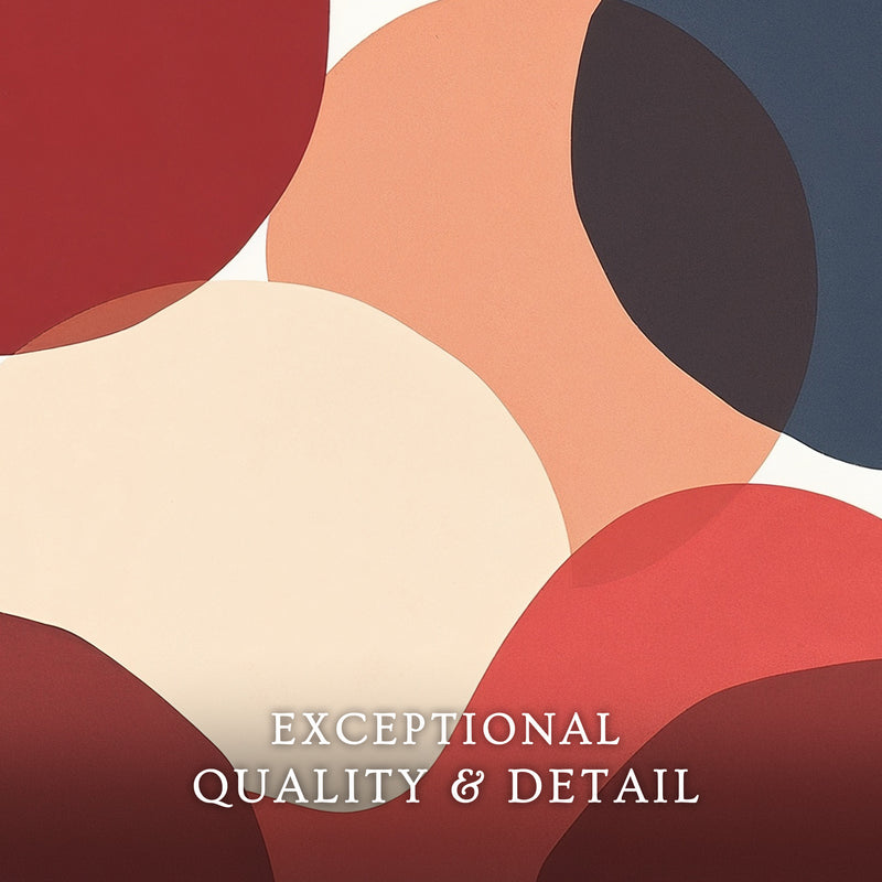 Deep Red Modern Art - Sage and Rose Prints