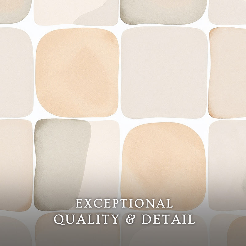 Tan Scandi Wash Patterns Art Print - Sage and Rose Prints