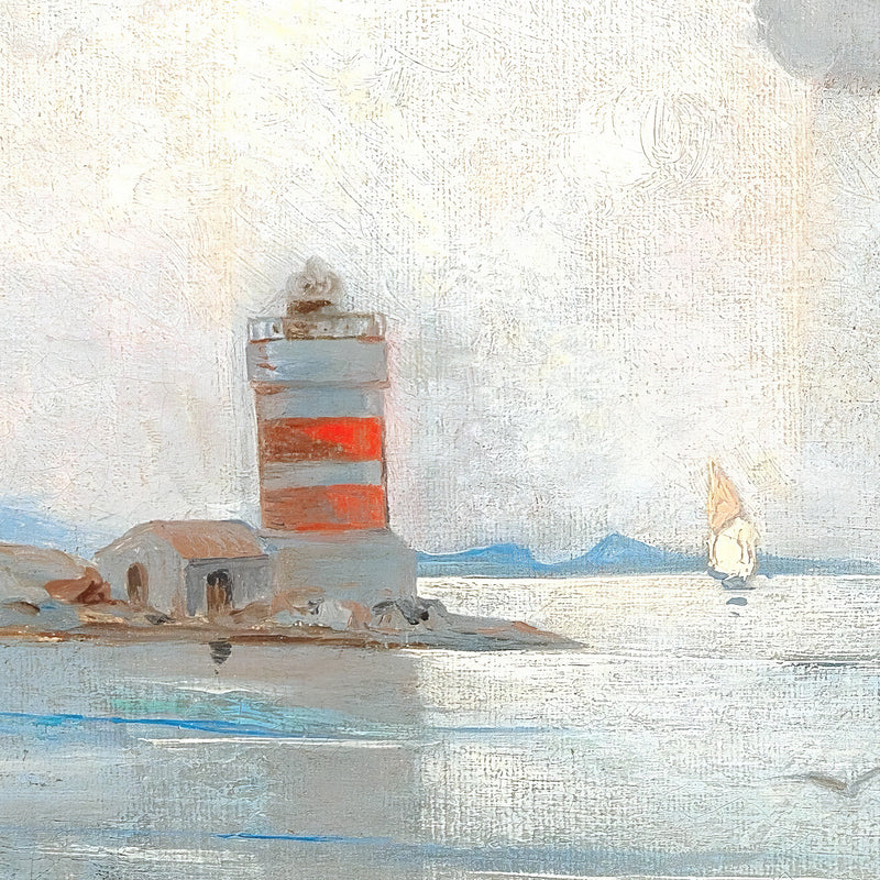 Vintage Lighthouse Wall Art - Sage and Rose Prints