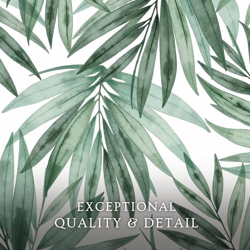 Muted Palm Watercolor Print - Sage and Rose Prints