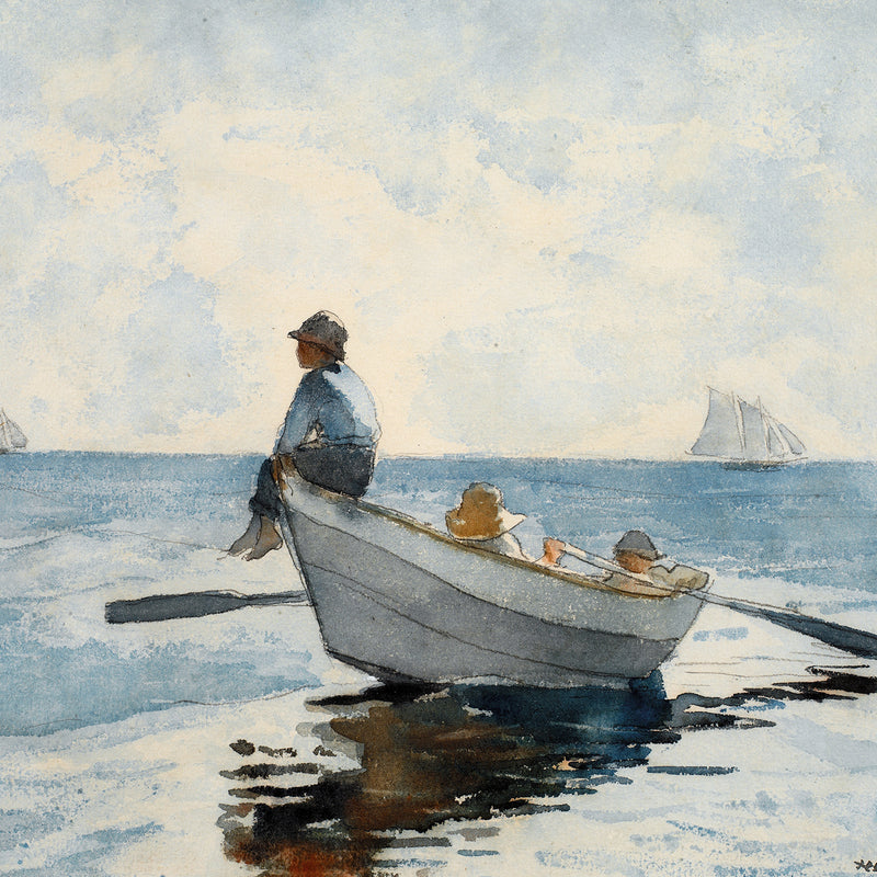 Meditative Ocean Scene No2 - Sage and Rose Prints