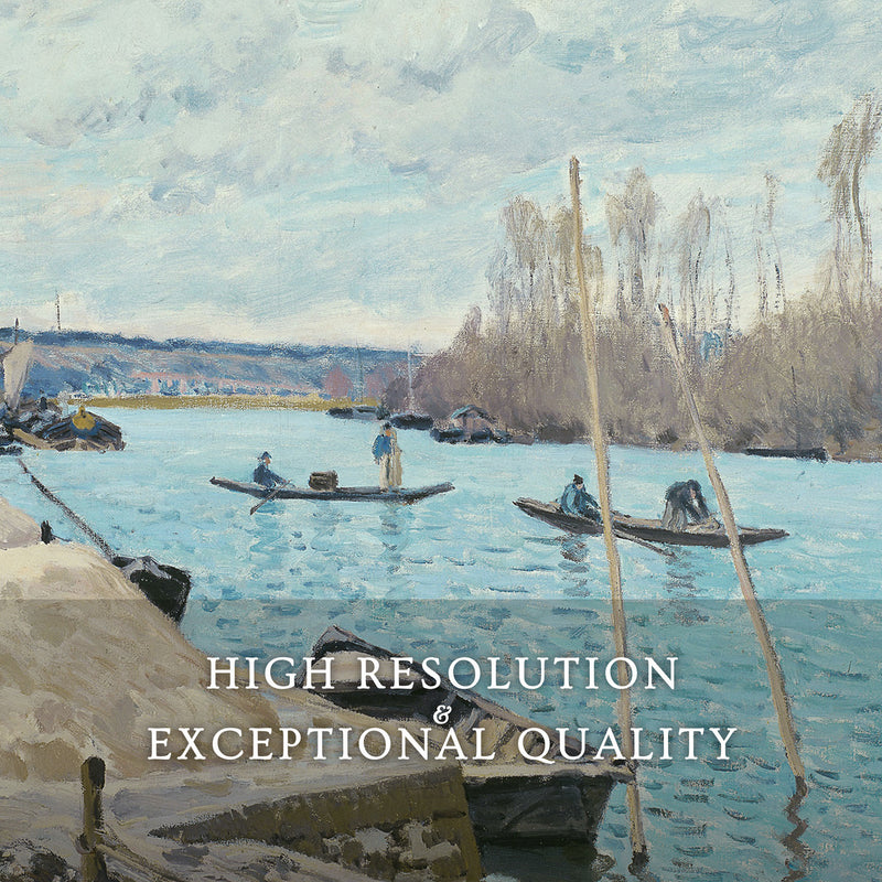 Boats on the River in Tan and Teal - Sage and Rose Prints