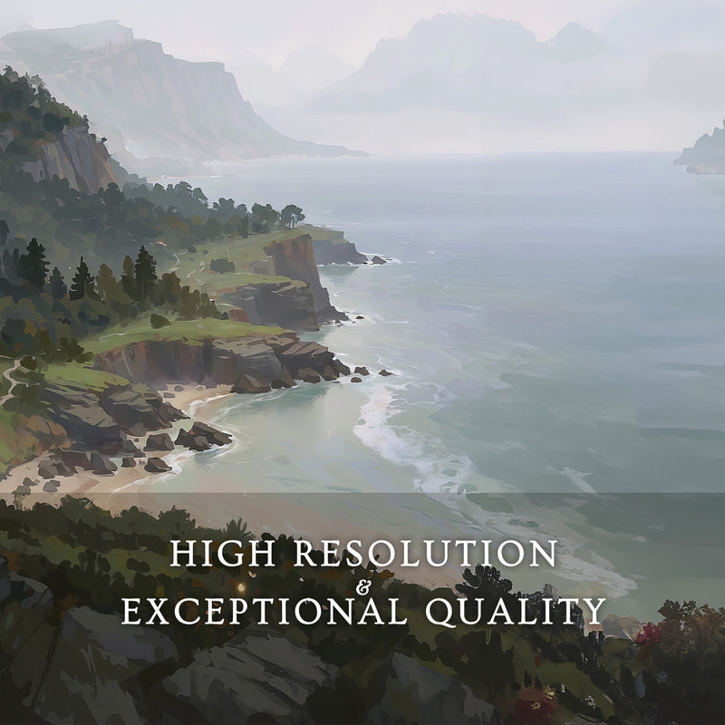 Pacific Coast Painting No1 - Sage and Rose Prints