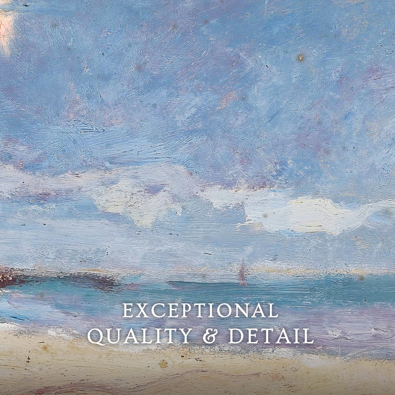 Seascape Watercolor in Periwinkle Blue - Sage and Rose Prints