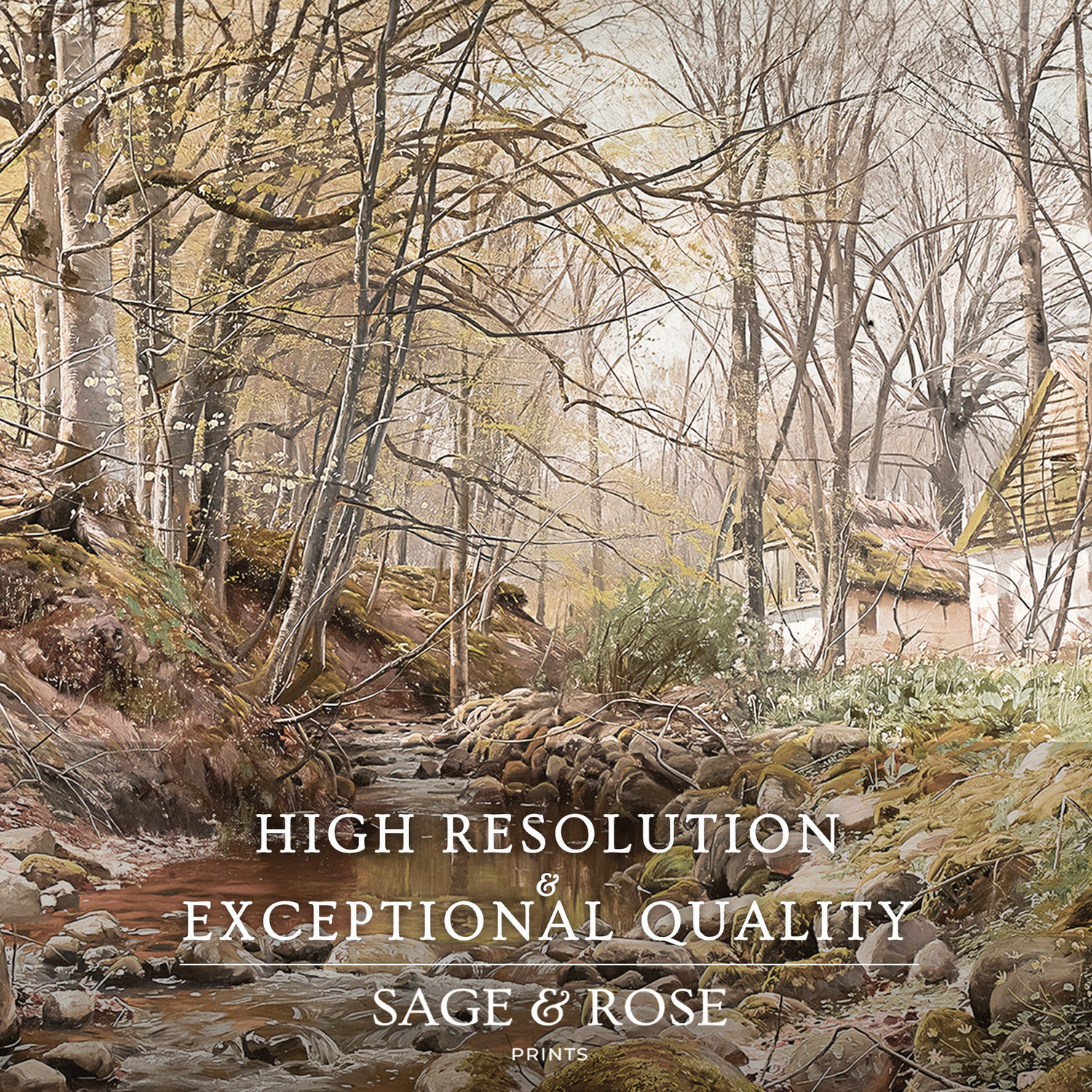 Landscape Art 08-1v - Sage and Rose Prints