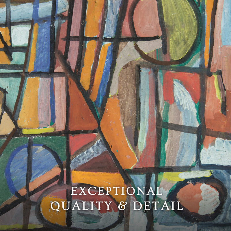 Bright Geometric Abstract Art No2 - Sage and Rose Prints