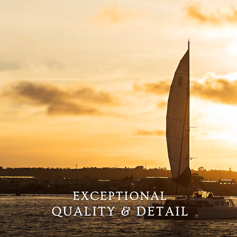 Sepia Sunset Sailboat Ocean Photo No1 - Sage and Rose Prints