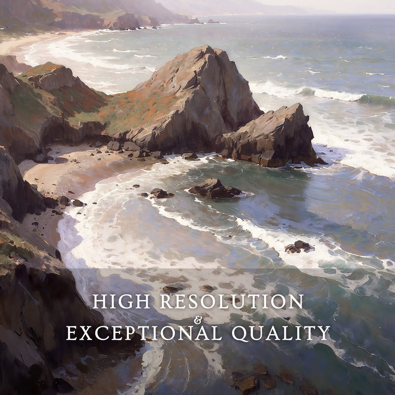 Oregon Coast Art at Canyon Beach No1 - Sage and Rose Prints