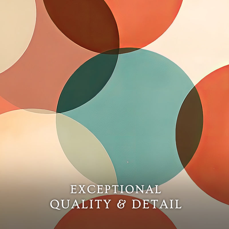 Vibrant Mid Century Circle Print - Sage and Rose Prints