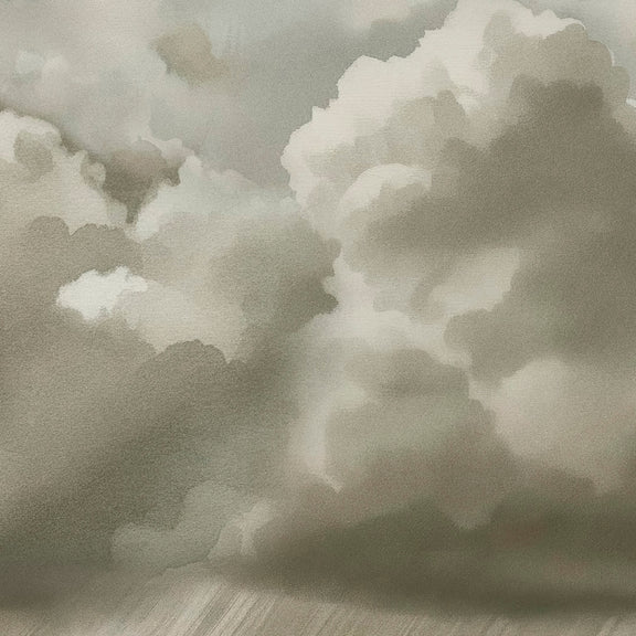 Rain Clouds over the Plains Watercolor - Sage and Rose Prints