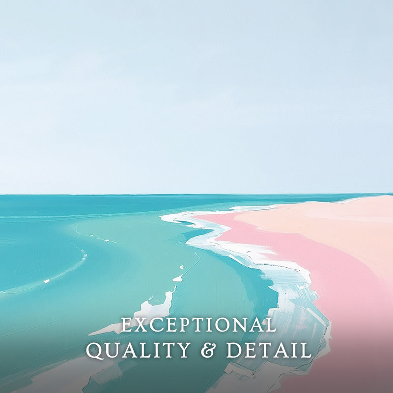 Minimalist Teal Tropical Painting - Sage and Rose Prints