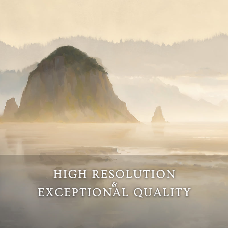 Misty Morning at Canyon Beach No2 - Sage and Rose Prints