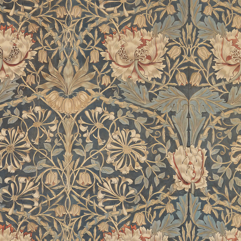 Elegant Floral Pattern Print - Sage and Rose Prints