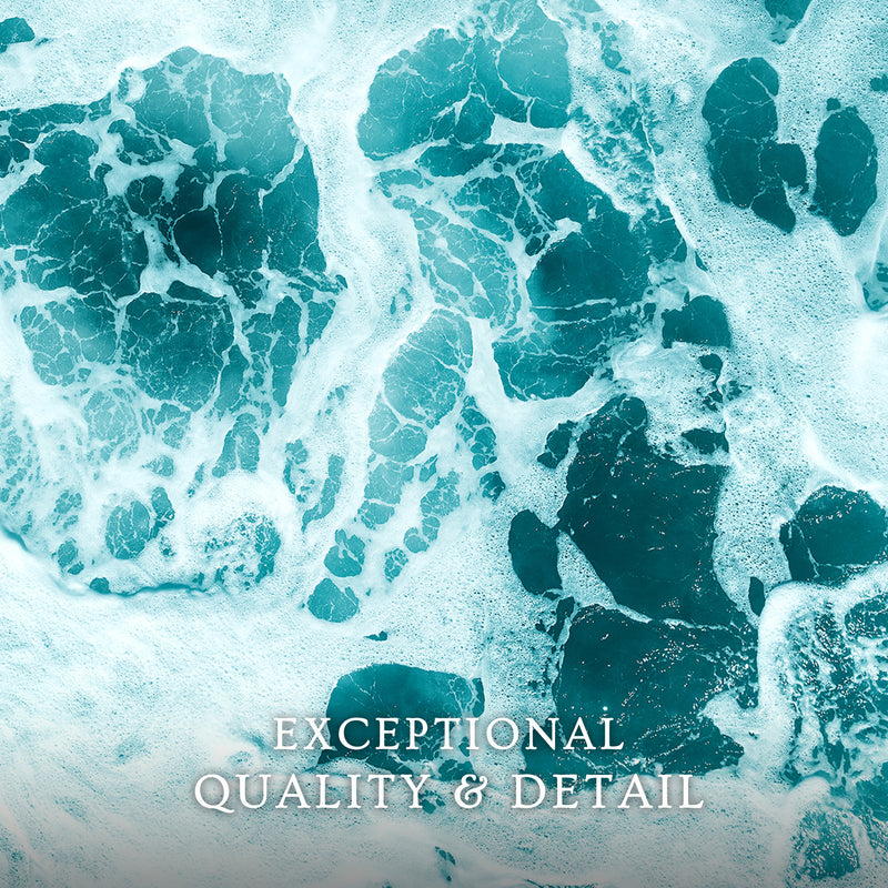 Teal Ocean Waves Photo Coastal Art No1 - Sage and Rose Prints