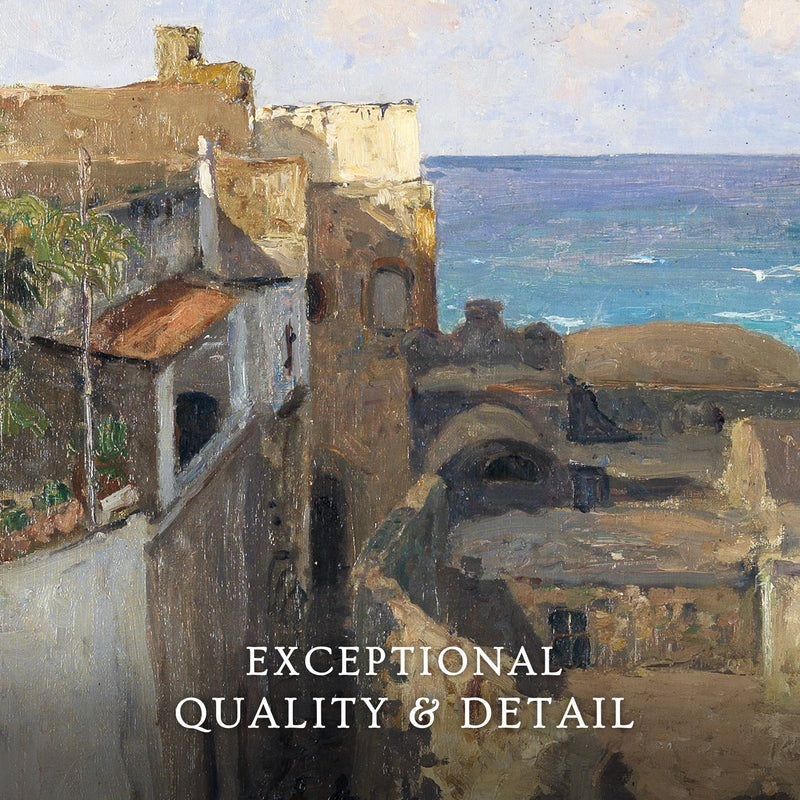 Coastal Mediterranean Village - Sage and Rose Prints