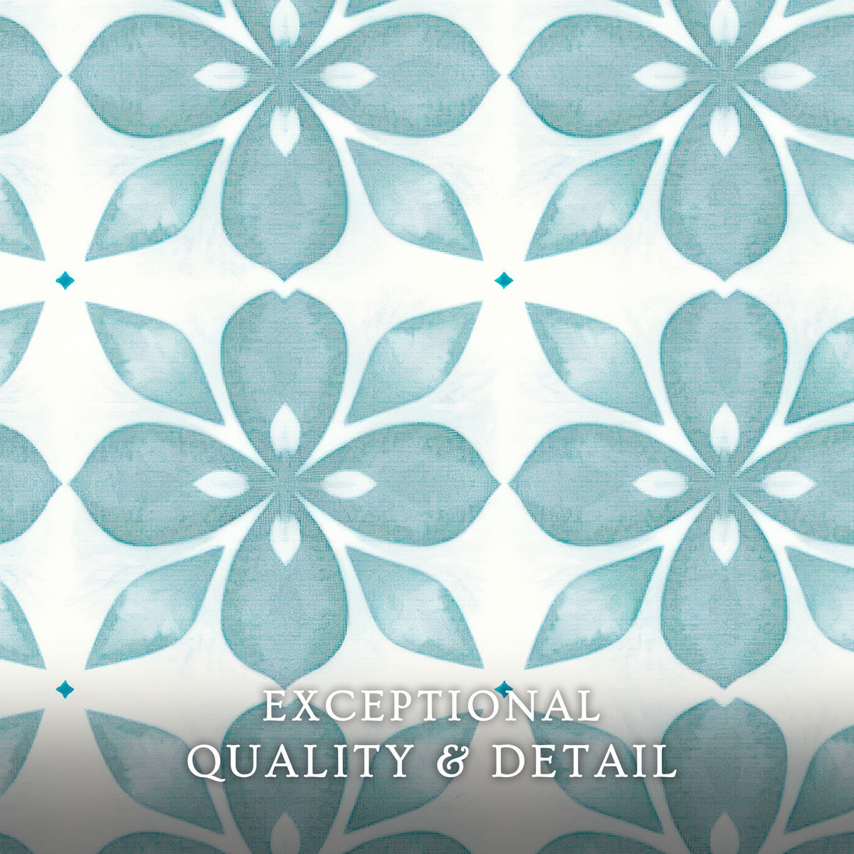 Eucalyptus Blue Tile Pattern - Sage and Rose Prints