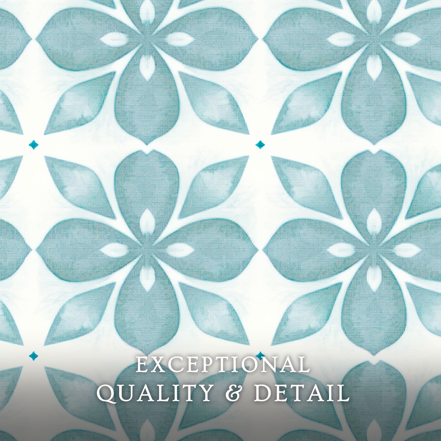 Eucalyptus Blue Tile Pattern - Sage and Rose Prints