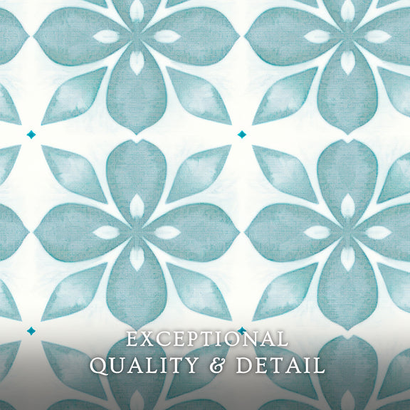 Eucalyptus Blue Tile Pattern - Sage and Rose Prints