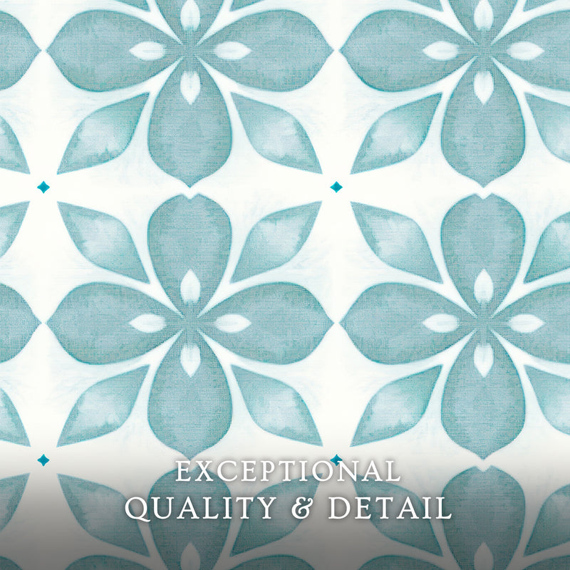 Eucalyptus Blue Tile Pattern - Sage and Rose Prints