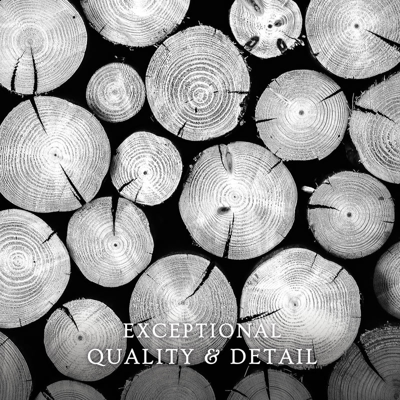 Black and White Cut Logs Photo - Sage and Rose Prints