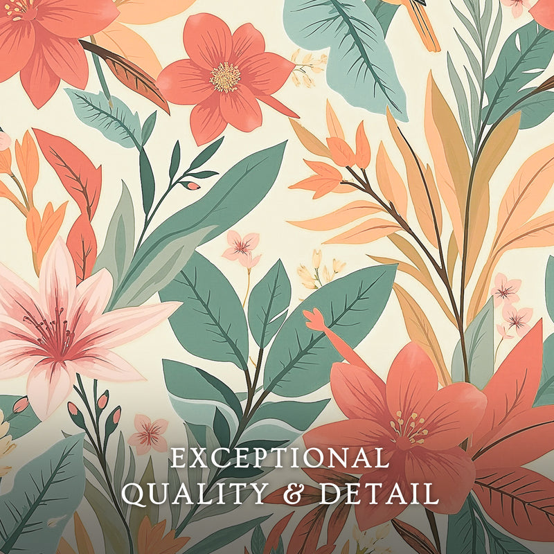 Bright Tropical Deco Prints - Sage and Rose Prints