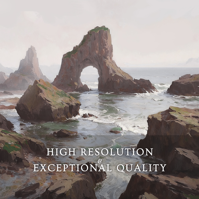 Coastal Rock Arches No2 - Sage and Rose Prints