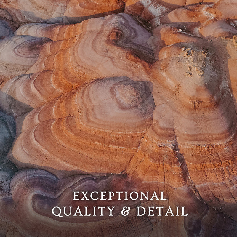 Rainbow Desert Aerial Landscape - Sage and Rose Prints
