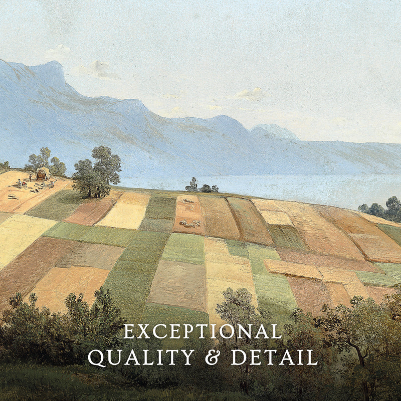 Vintage Farm Landscape - Sage and Rose Prints