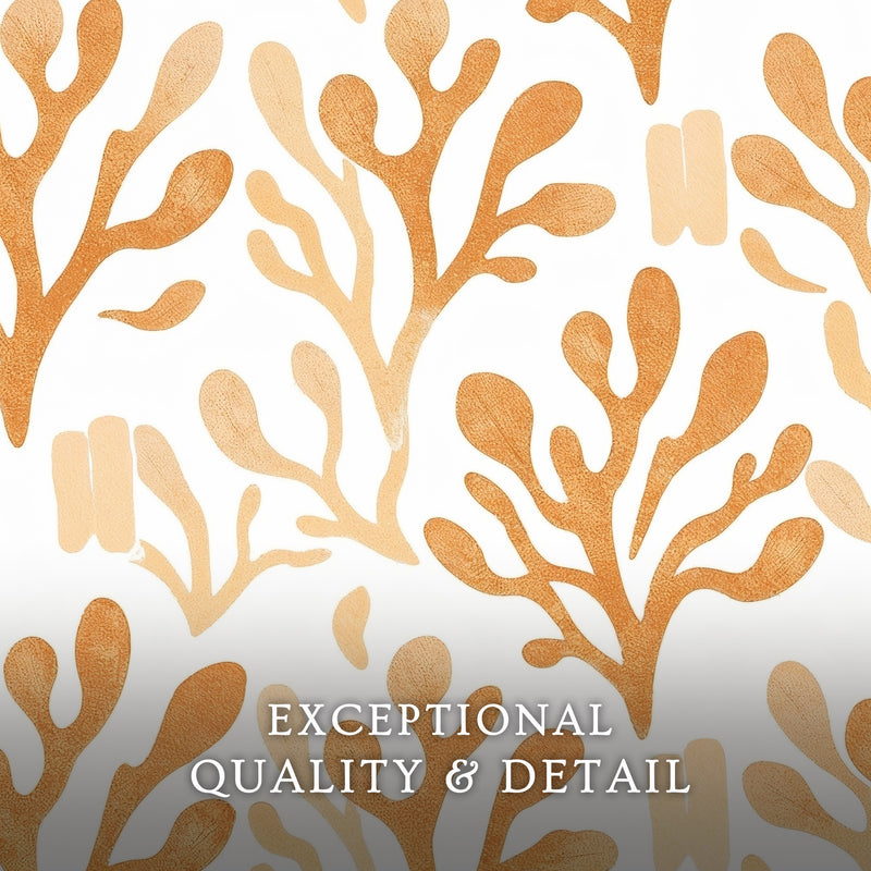 Burnt Orange Seaweed Print - Sage and Rose Prints