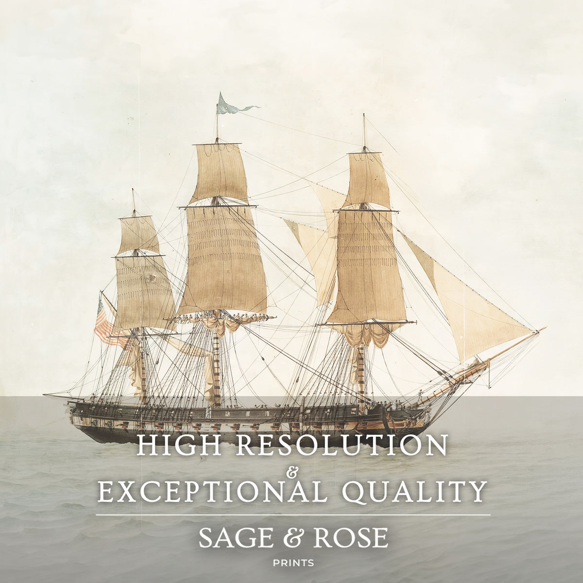 Sailboat Print - Sage and Rose Prints