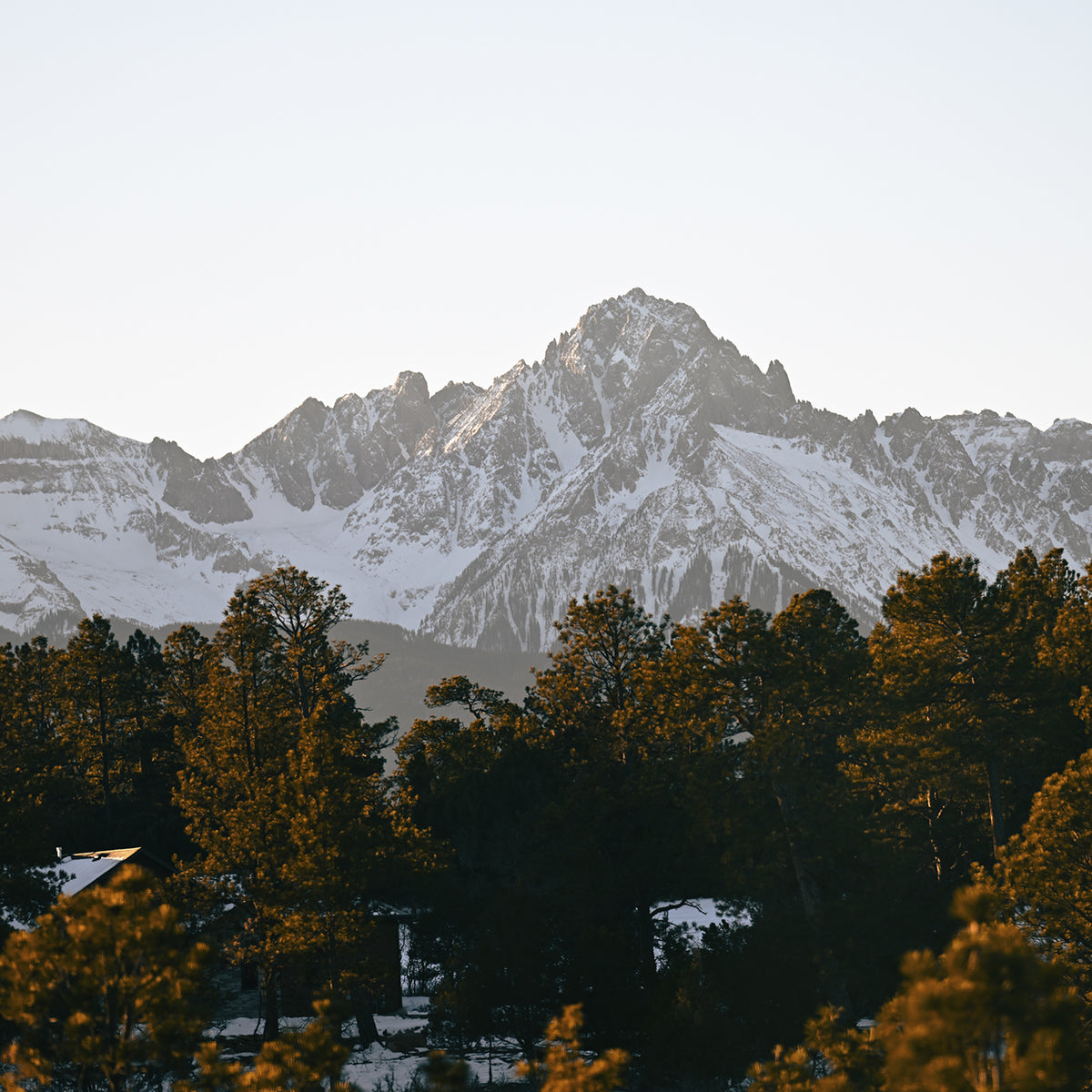 Snowy Mountain Top Photography