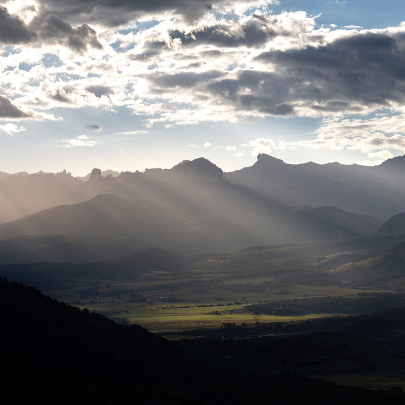Rays Over the Rockies Photography - Sage and Rose Prints